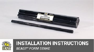 Beast Form Stake Installation Instructions Video Clip