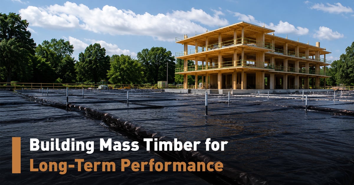 Pango wrap for mass timber construction