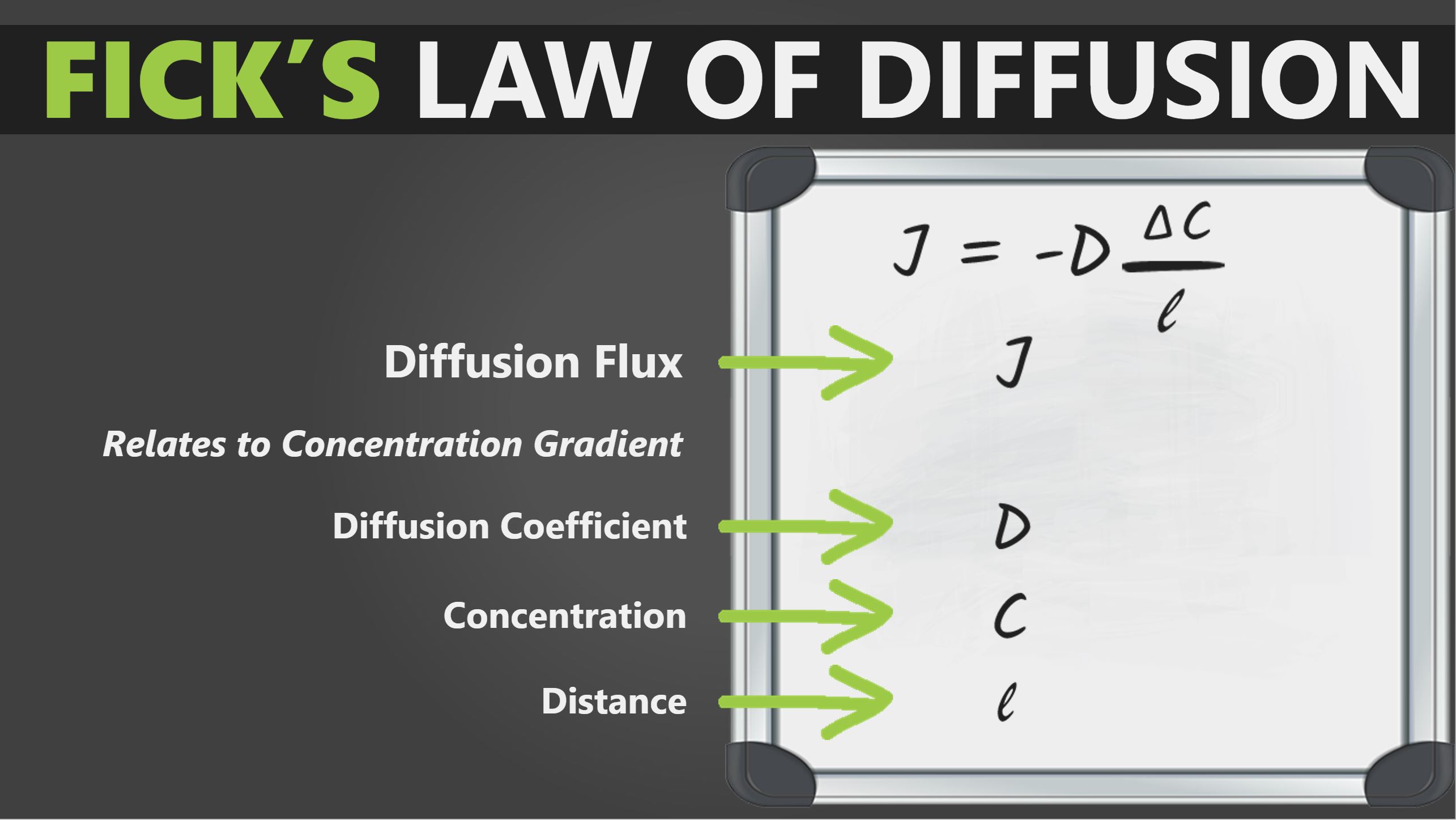 Ficks Law of Diffusion