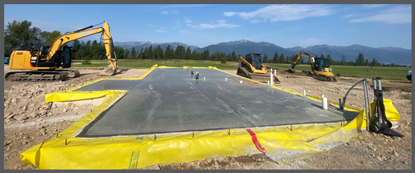 Passive House foundation with Stego Wrap in Colorado