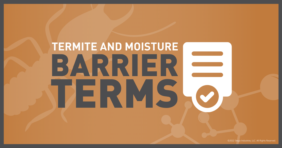 Termite and Moisture Barrier Terms You Should Know + Free Guide